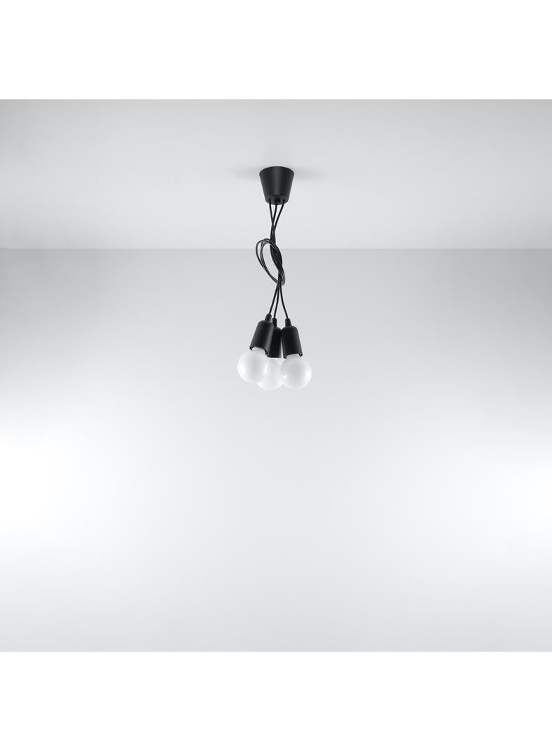 Sollux Lampa wisząca DIEGO 3 czarna SL.0573