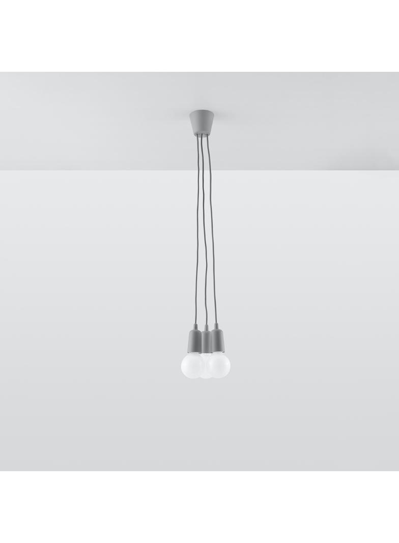 Sollux Lampa wisząca DIEGO 3 szara SL.0576