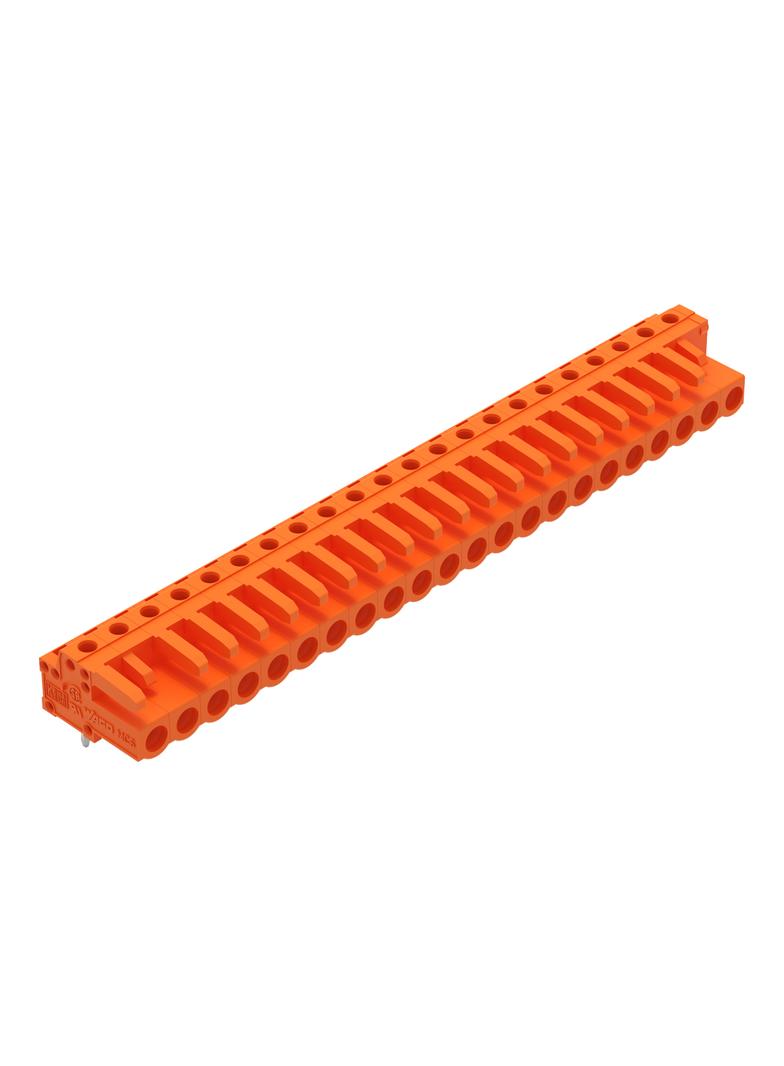 MCS-MIDI Classic gniazdo kątowe 22-bieg. pomarańczowe raster 5,08 mm /10szt./ WAGO