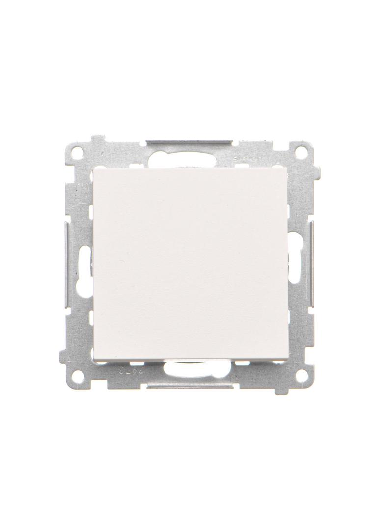 Simon 55 Przycisk zwierny pojedynczy rozwierny bez piktogramu szybkozłączka Biały mat