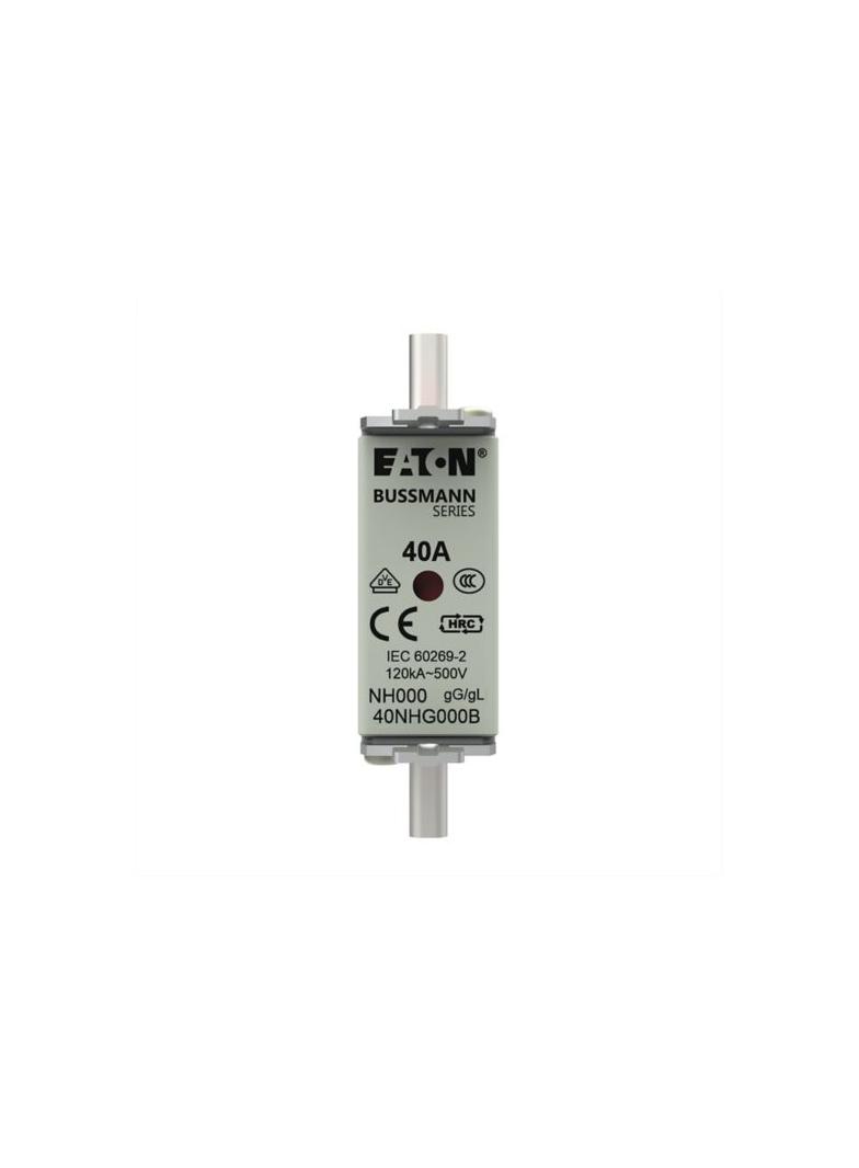 NH FUSE 40A 500V GG/GL SIZE 000 Wkładka NH000 40A 500V GL/GG podwójny wskaźnik 40NHG000B EATON