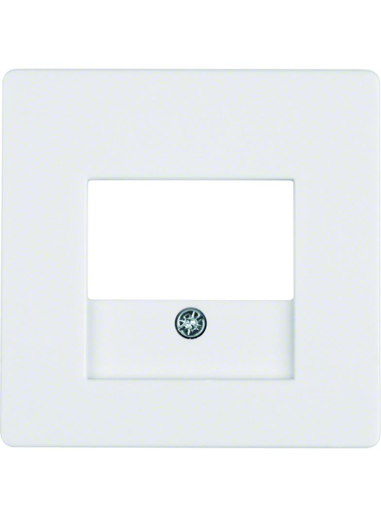 BERKER Q.x Płytka czołowa do gniazda głośnikowego i gniazda ładowania USB biały aksamit 10336089 HAG