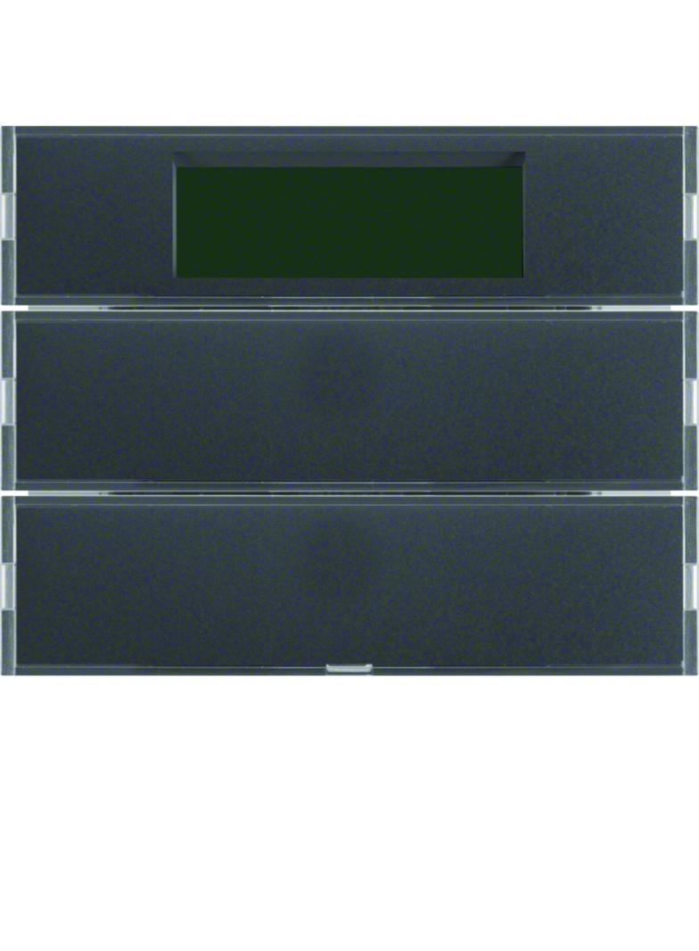 BERKER KNX system K.1 Przycisk podwójny z regulatorem temperatury i wyświetlaczem antracyt 75662775