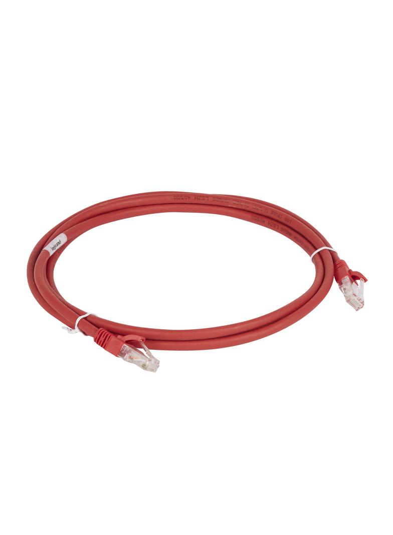 LCS KABEL KROSOWY KAT. 6A U/UTP 2M LS0H CZERWONY, Legrand