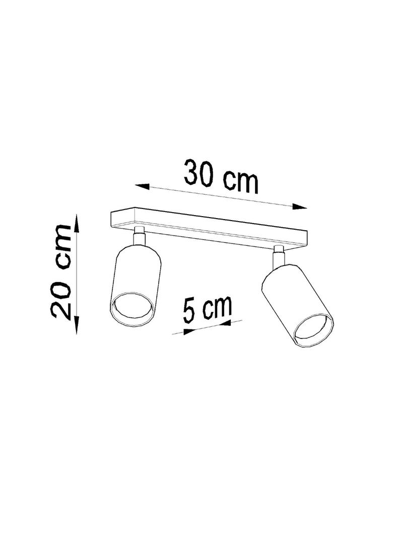 Plafon BERG 2 naturalne drewno