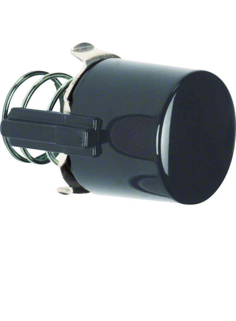 BERKER Serie 1930/Glas Przycisk do łącznika i sygnalizatora E10 czarny 122501 HAGER