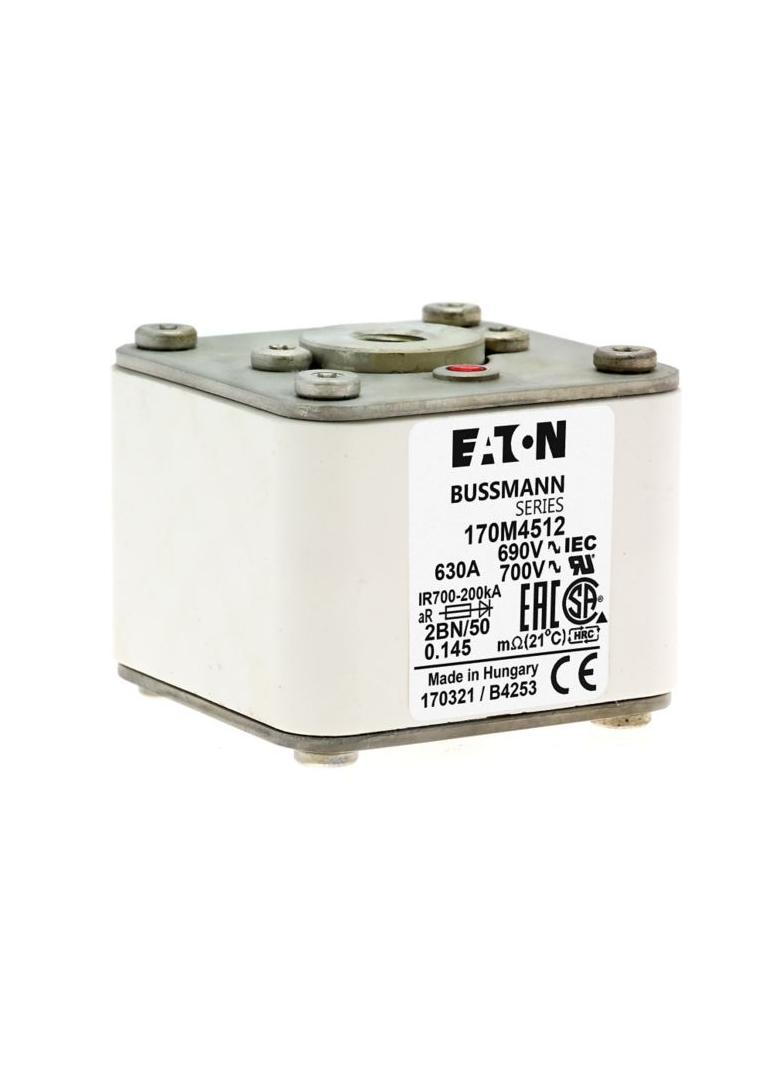 FUSE 630A 690V 2BN/50 AR UC Wkładka szybka 630A AC 690V rozmiar 2 61x77x51 mm aR IEC UL w 170M5412 E