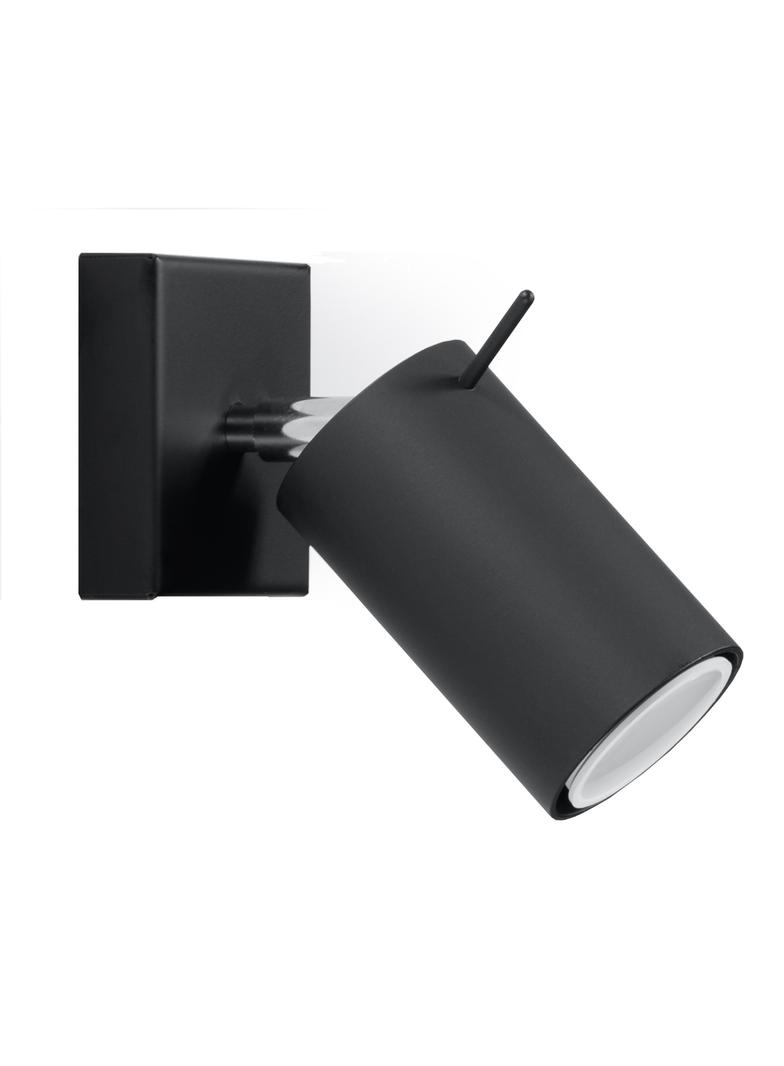 Sollux Kinkiet RING czarny SL.0091