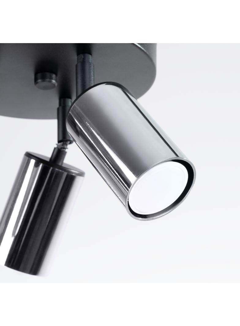 Plafon WINX 3P czarny/chrom