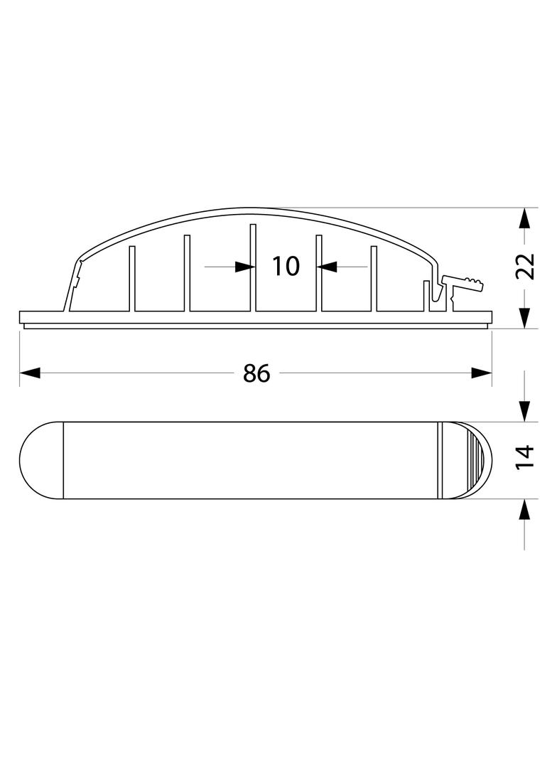 Uchwyt kablowy samoprzylepny otwierany UKSot-6-20 szt-37.66 OPATÓWEK