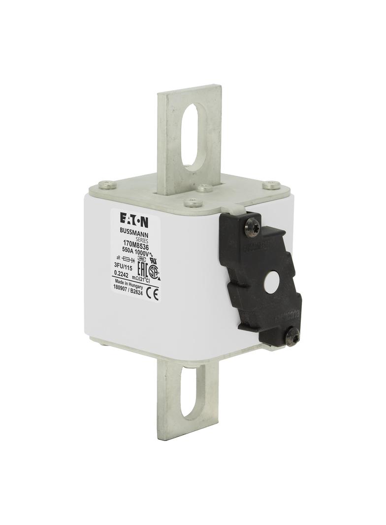 FUSE 550A 1000V 3FKE/115 AR UR Wkładka szybka 550A AC 1000V rozmiar 3 76x92x159 mm aR IEC, 170M8536