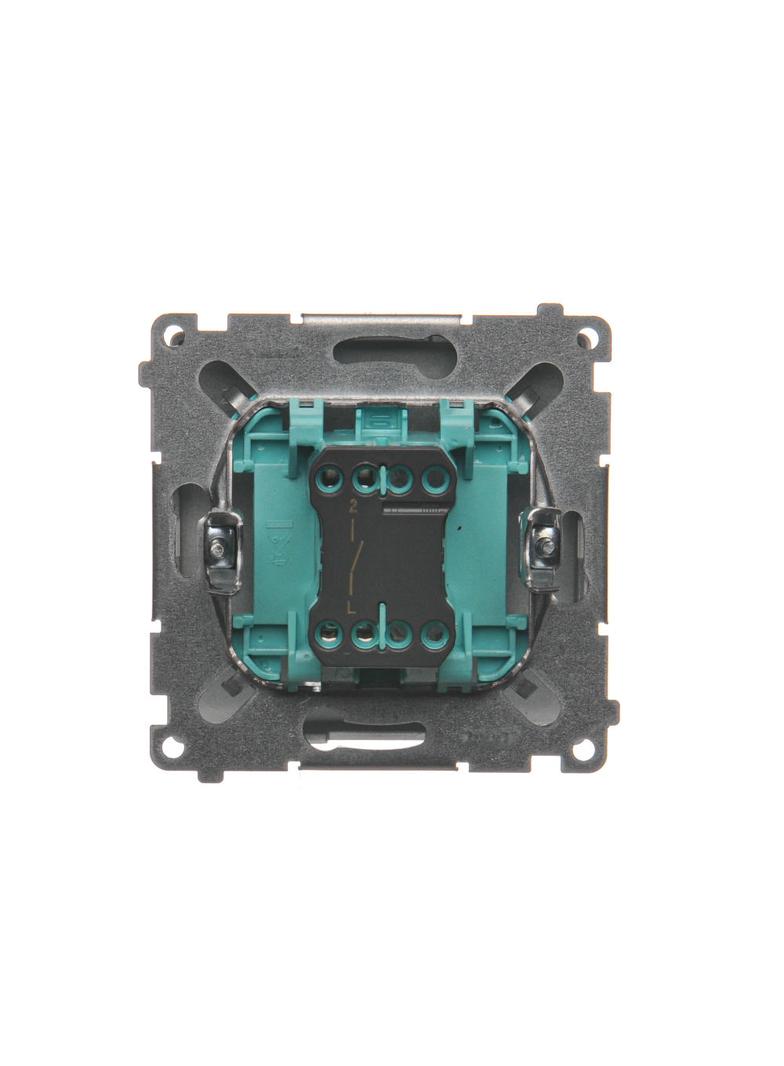Simon Basic Łącznik pojedynczy jednobiegunowy zaciski śrubowe srebrny mat BMW1A.01/43 KONTAKT