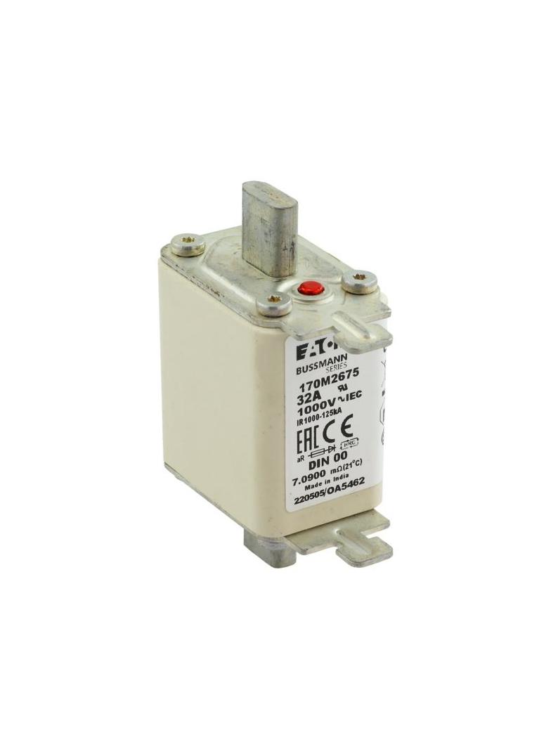 32A 1000V aR DIN 00 TYPE T FUSE Wkładka szybka 32A AC 1000V DIN 00 aR DIN IEC nieizolowane 170M2675