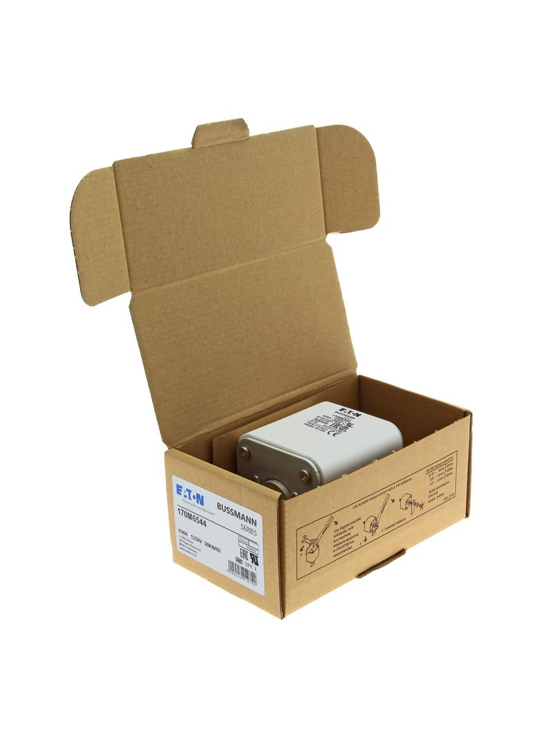 FUSE 630A 1250V 3BKN/80 AR CU Wkładka szybka 630A AC 1250V rozmiar 3 76x92x83 mm aR IEC UL 170M6544