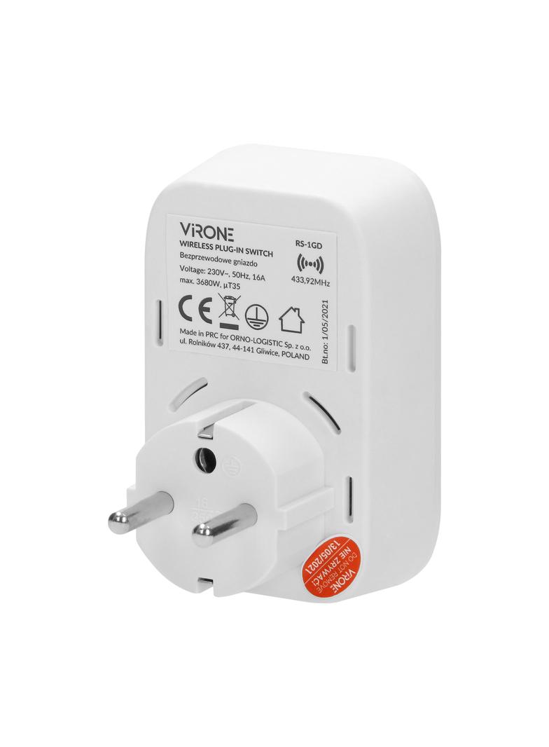 Zestaw gniazd bezprzewodowych sterowanych pilotem z funkcją timera 3+1 RS-1 ORNO