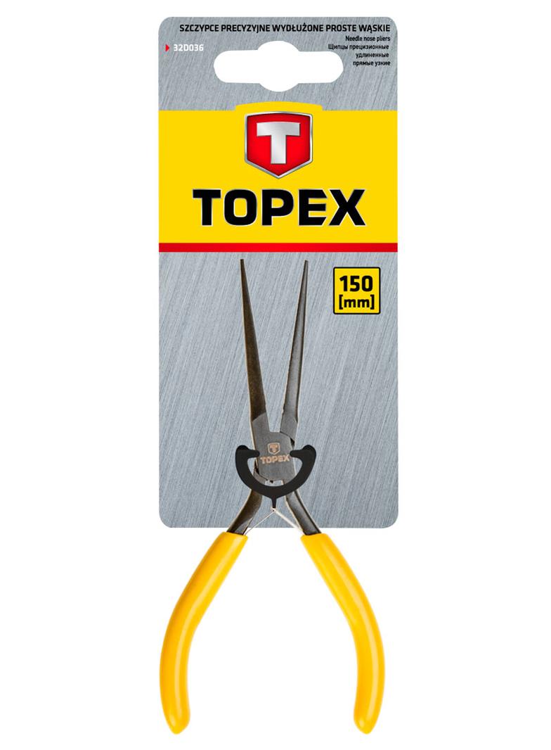 Szczypce precyzyjne wydłużone proste wąskie 150 mm