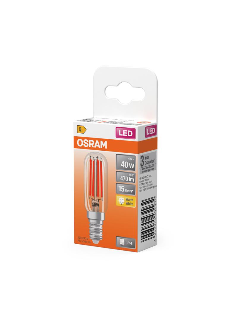 LED T26 40 CL 4W 827 230V FIL E14 LEDVANCE