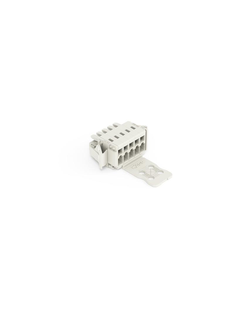 Gniazdo MCS‑MINI Classic 5‑biegunowe jasnoszare raster 3,5mm 734‑105/037‑000/033‑000 /50szt./ WAGO