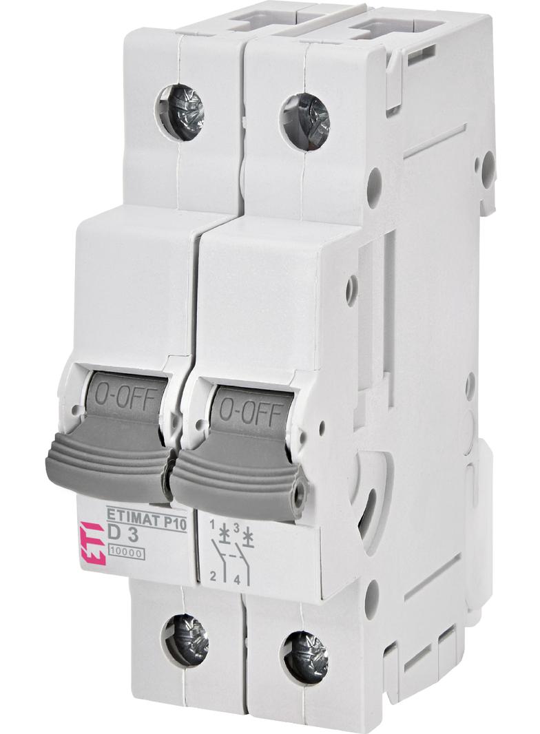 Wyłącznik nadprądowy MAT P10 2P D3A 270322103 ETI