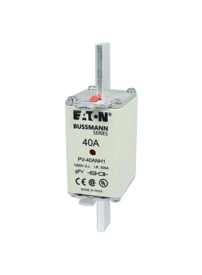 PV-40ANH1 Wkładka PV NH 40A 1000V DC PV rozmiar 1 podwójny wskaźnik PV-40ANH1 EATON