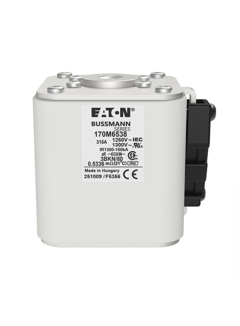 FUSE 315A 1250V 3BKN/80 AR CU Wkładka szybka 315A AC 1250V rozmiar 3 76x92x83 mm aR IEC UL 170M6538
