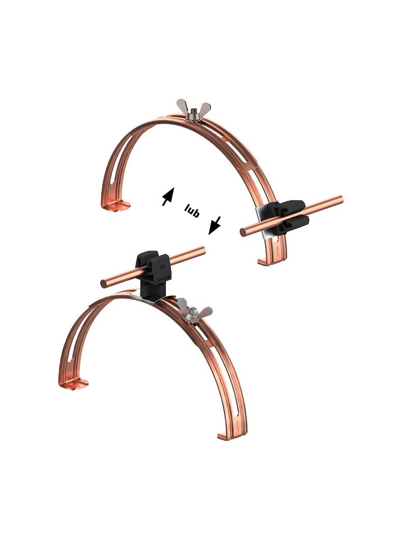 AN-15P/CU/C-N Uchwyt gąsior.rozsuw.Z-zatrz. H=3,5cm /CU/ czarny