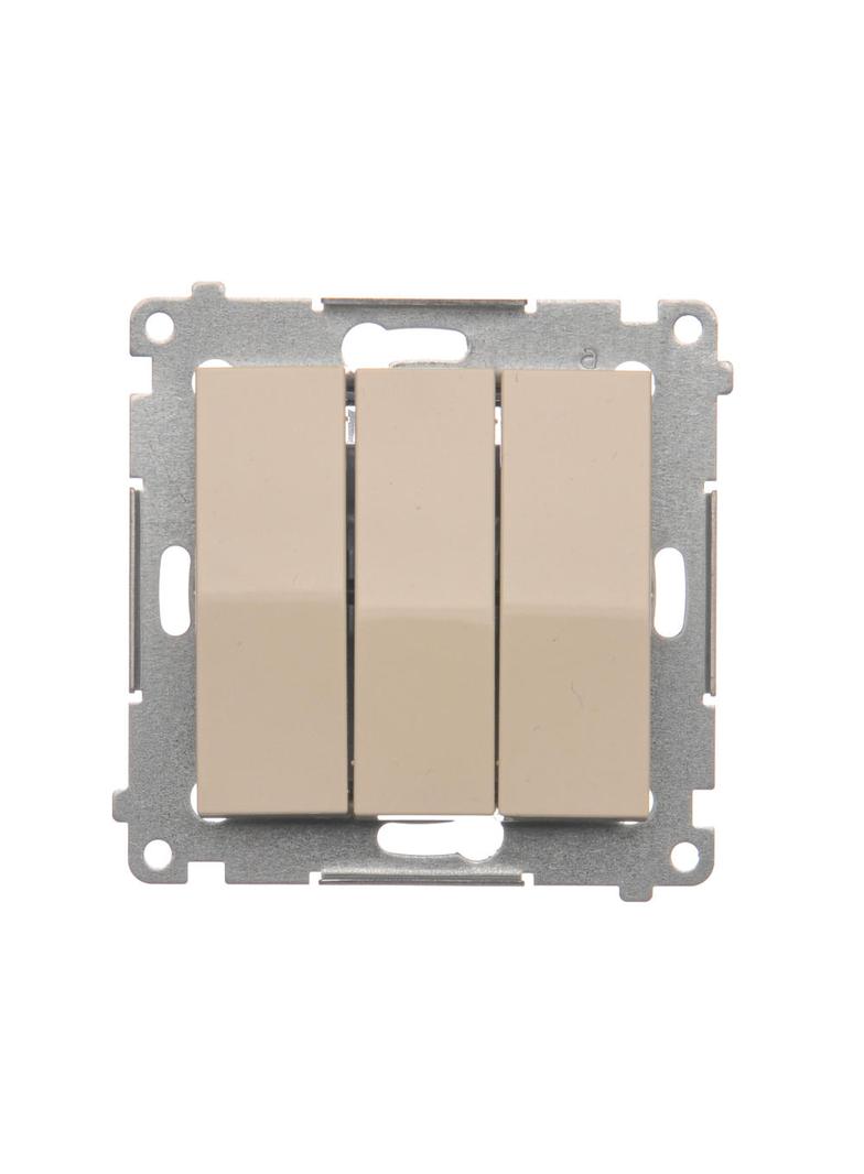 Simon 54 Łącznik potrójny 10A 250V szybkozłączka kremowy DW31.01/41 KONTAKT