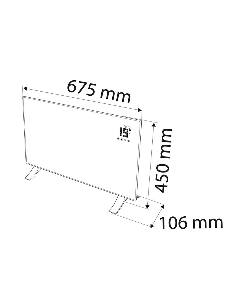 Grzejnik konwektorowy elektryczny 1500W, IP24