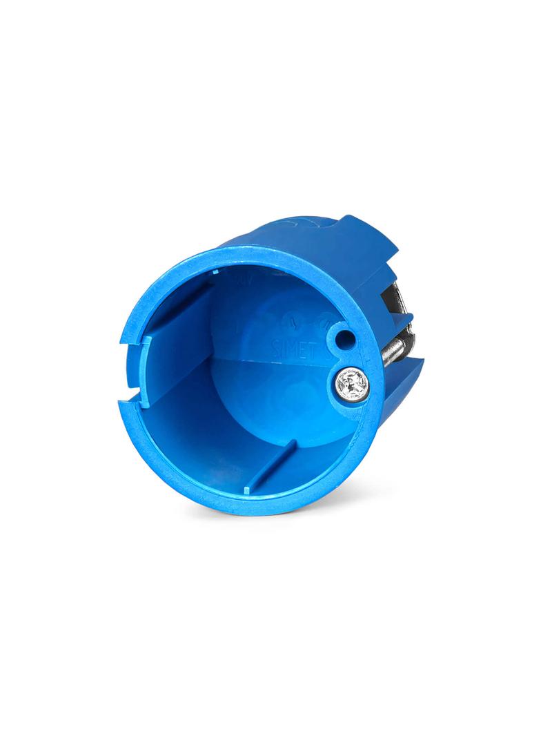 P32 ,  Puszka inst. do pustych ścian - kinkietowa O 32 mm, niebieski