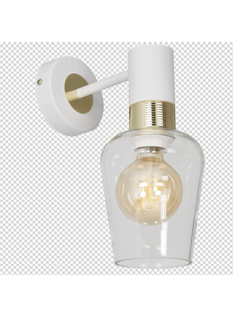 MILAGRO Kinkiet ROMA WHITE 1xE27