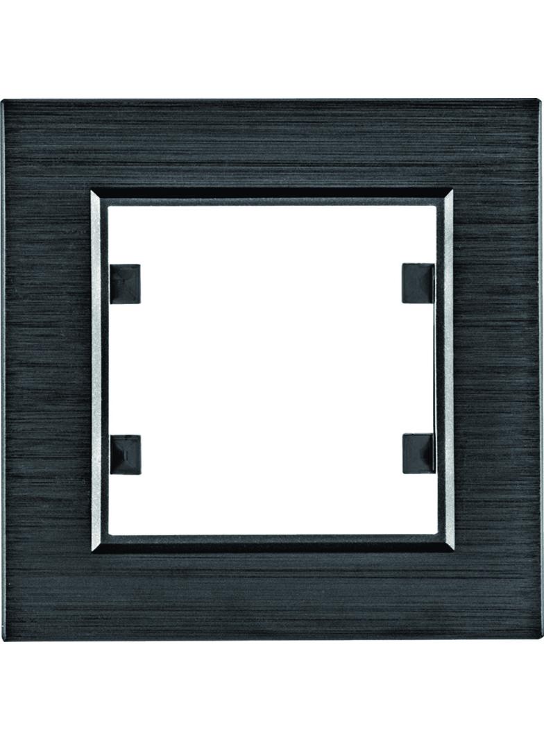 lumina passion Ramka pojedyncza aluminium czarne WL9013 HAGER