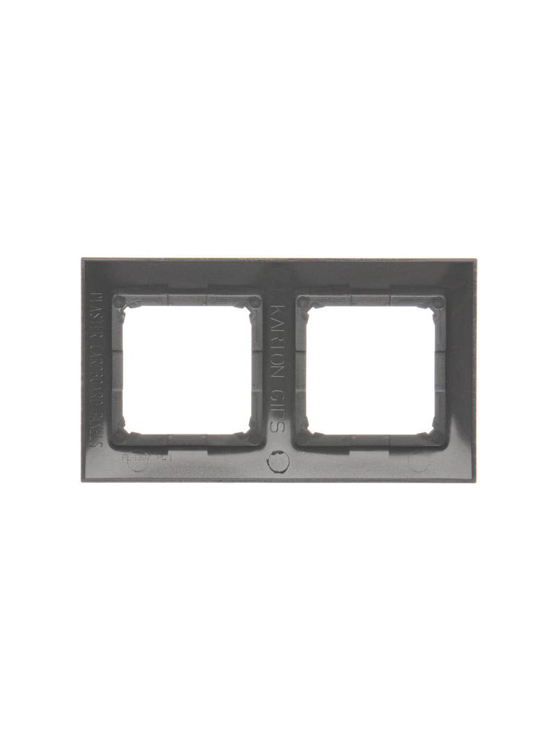 Simon 54 Premium Ramka 2-krotna PREMIUM do puszek karton-gips IP20 / IP44 antracyt DRK2/48 KONTAKT
