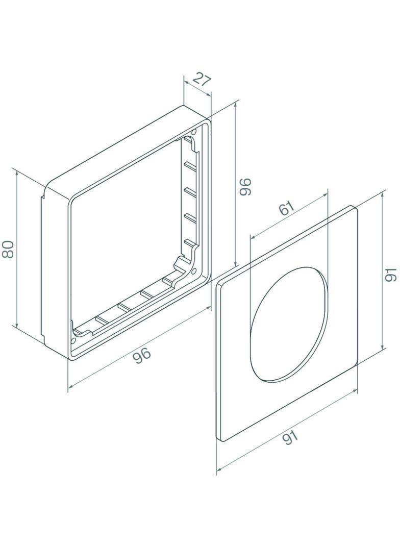 tehalit.WA Maskownica gniazda CEE w BR/BRN/DA PC/ABS bezhalogenowy aluminium G3374LAN HAGER