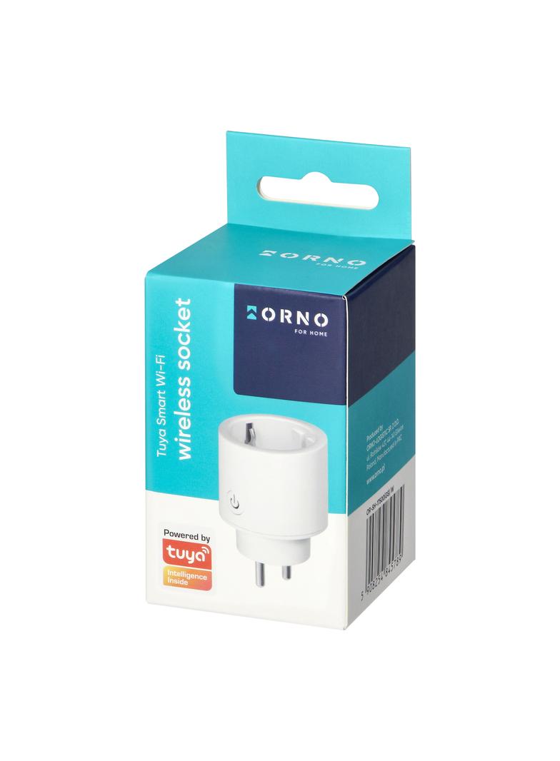 Gniazdo bezprzewodowe Tuya Smart Wi-Fi, Schuko, białe