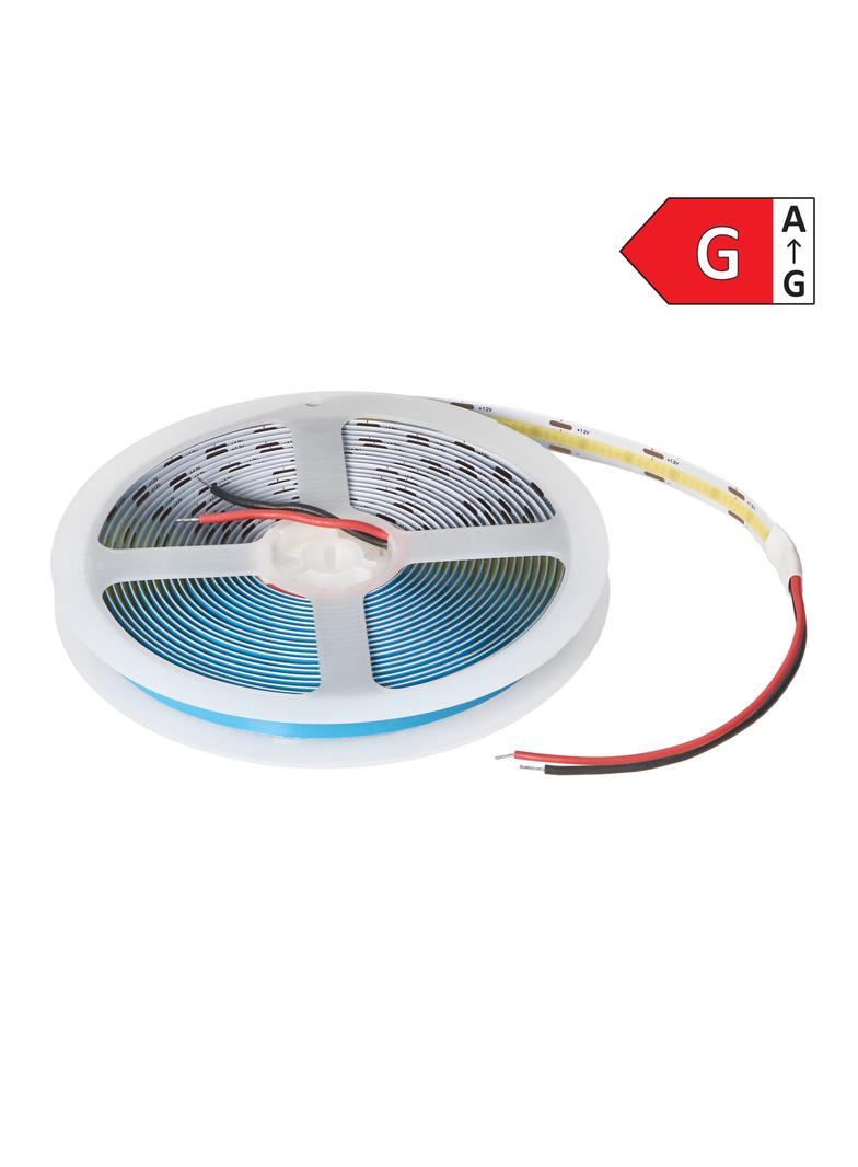 Taśma LED COB 12V 480L/m 10W/m IP20 6000K 5m