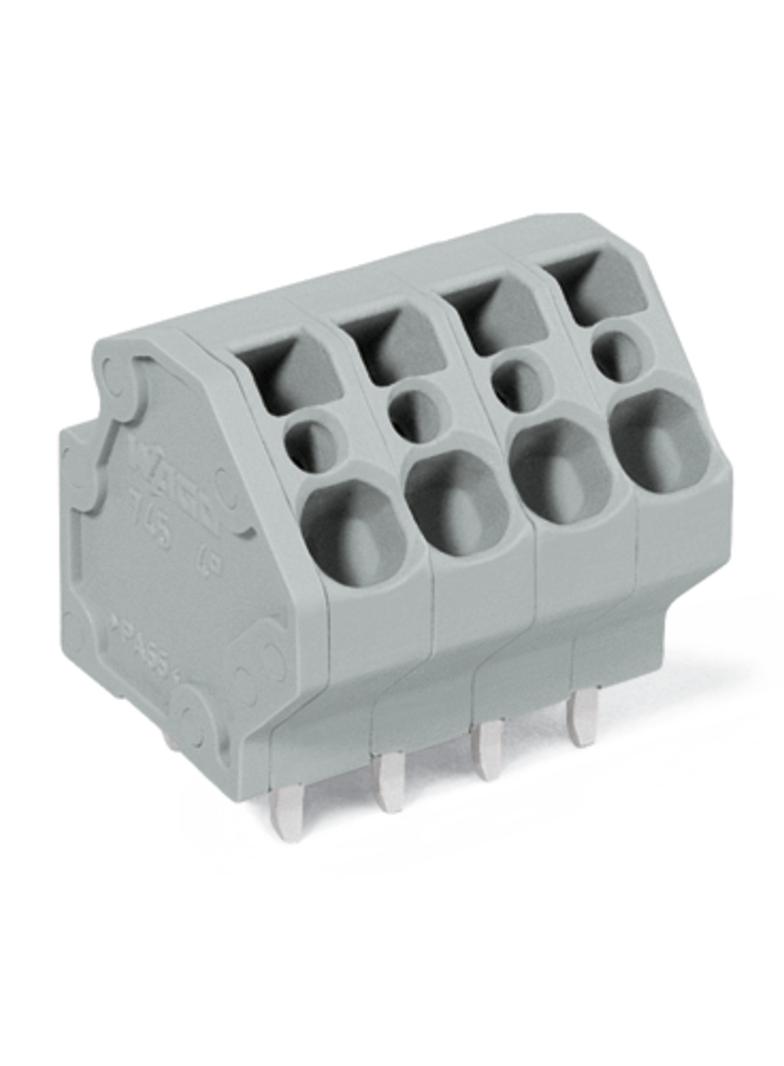 listwa zaciskowa do pł. drukowanych 2-bieg. szara raster 5 mm