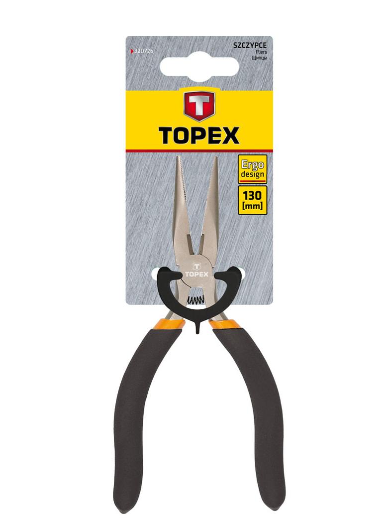 Szczypce precyzyjne wydłużone proste 130 mm