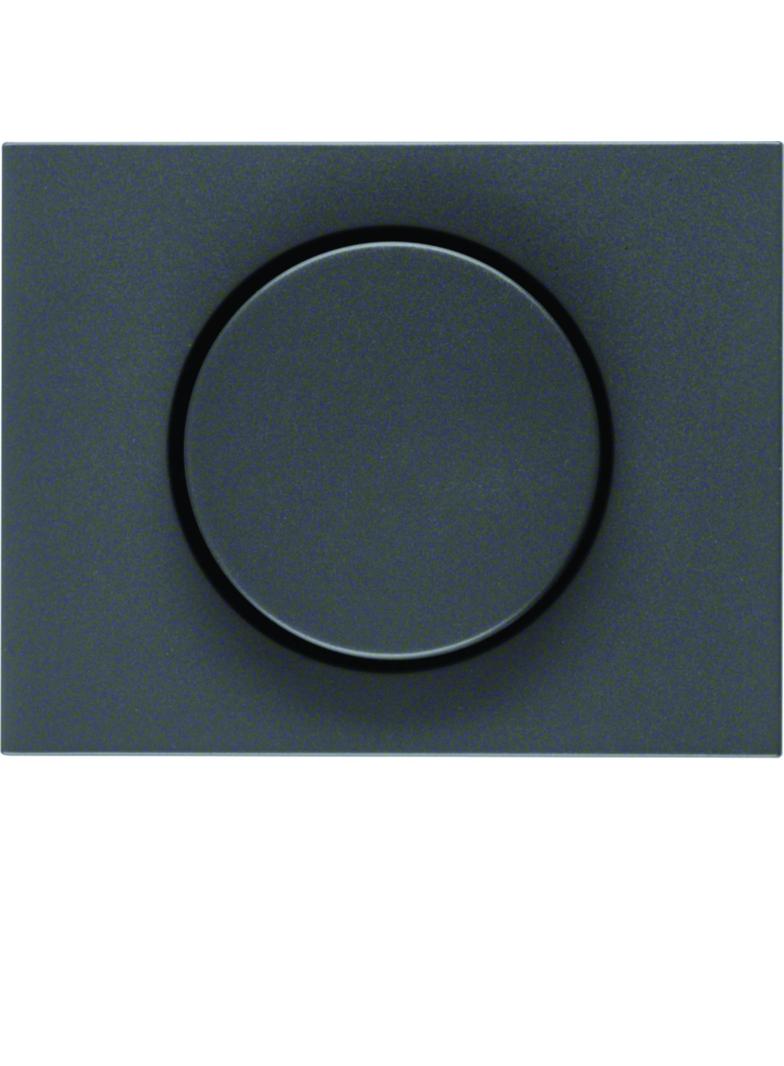 BERKER K.1 Płytka czołowa z pokrętłem Regulator do ściemniacza obrotowego antracyt mat lakierowana 1