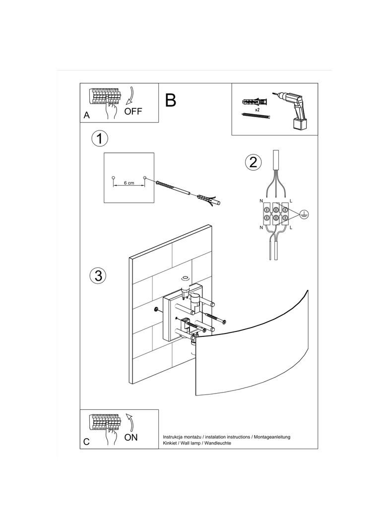 Sollux Kinkiet MAGNUS biały SL.0936
