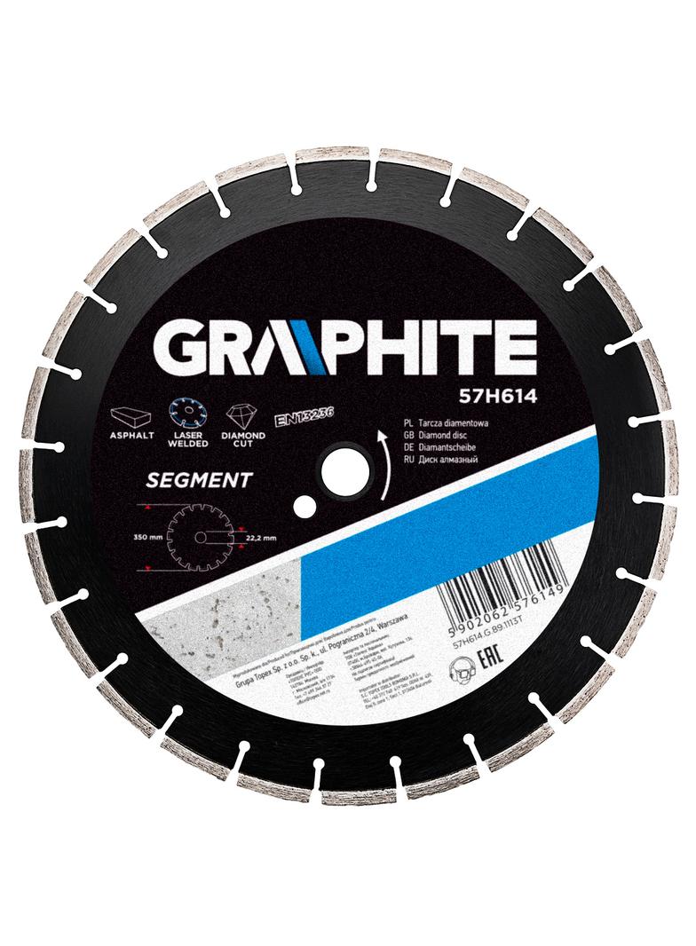Tarcza diamentowa 350 x 25.4 mm, segmentowa, spawana laserowo