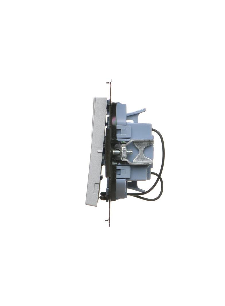 Simon 55 Łącznik potrójny z podświetleniem LED szybkozłączka Aluminium mat TW31L.01/143 KONTAKT