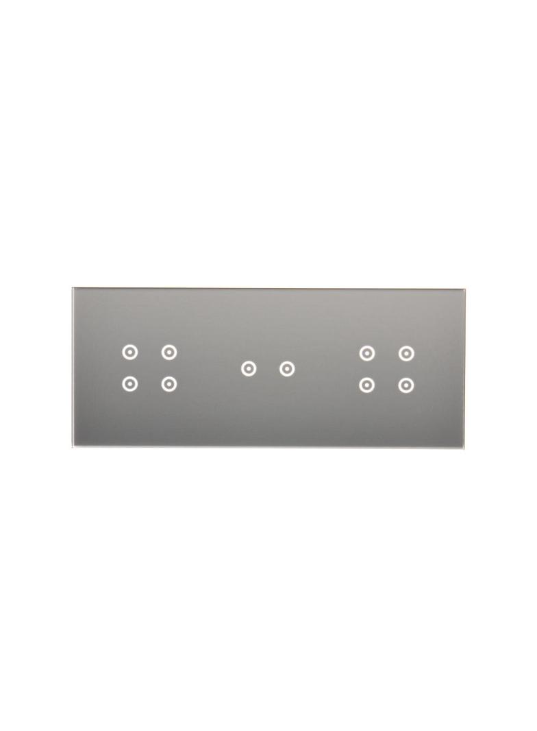 Simon 54 Touch Panel dotykowy S54 Touch 3 moduły 4 pola dotykowe + 2 pola dotykowe poziome + 4 pola dotykowe srebrna mgła DSTR3424/71 KONTAKT