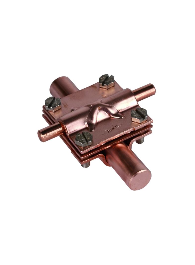 Zacisk krzyżowy z przekładką, Cu