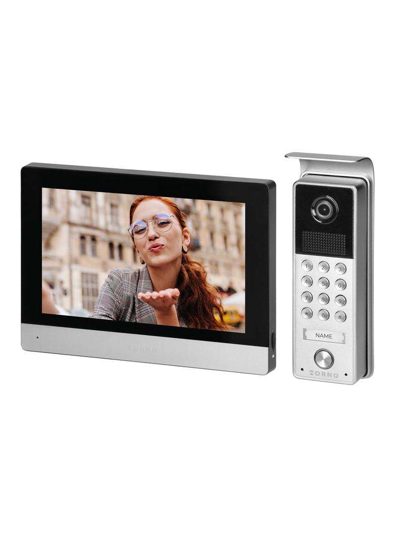 CERES Full HD, zestaw wideodomofonowy, bezsłuchawkowy, monitor dotykowy 8" LCD, z gniazdem na kartę