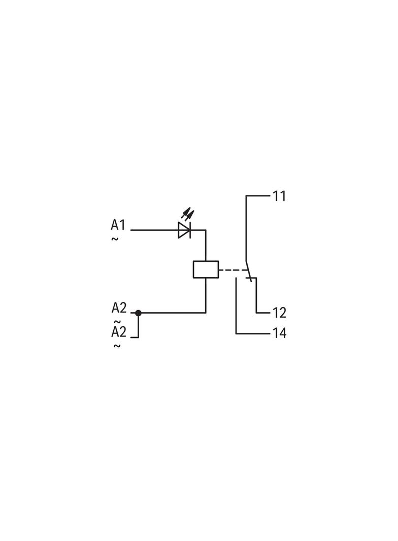moduł przekaźnikowy 15mm 230VAC/DC1p