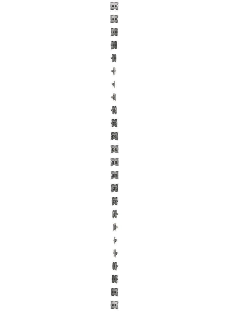 Simon 54 Gniazdo HDMI+RJ45 kat.6. srebrny mat