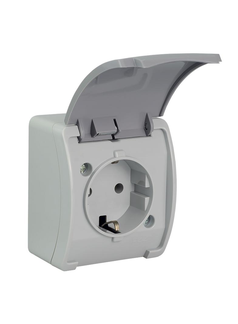 VG-Koala Gn. poj. 2P+Z-CHUKO n/t IP44 popiel Z-lapką grafit VG 181-08 61.392 OPATÓWEK