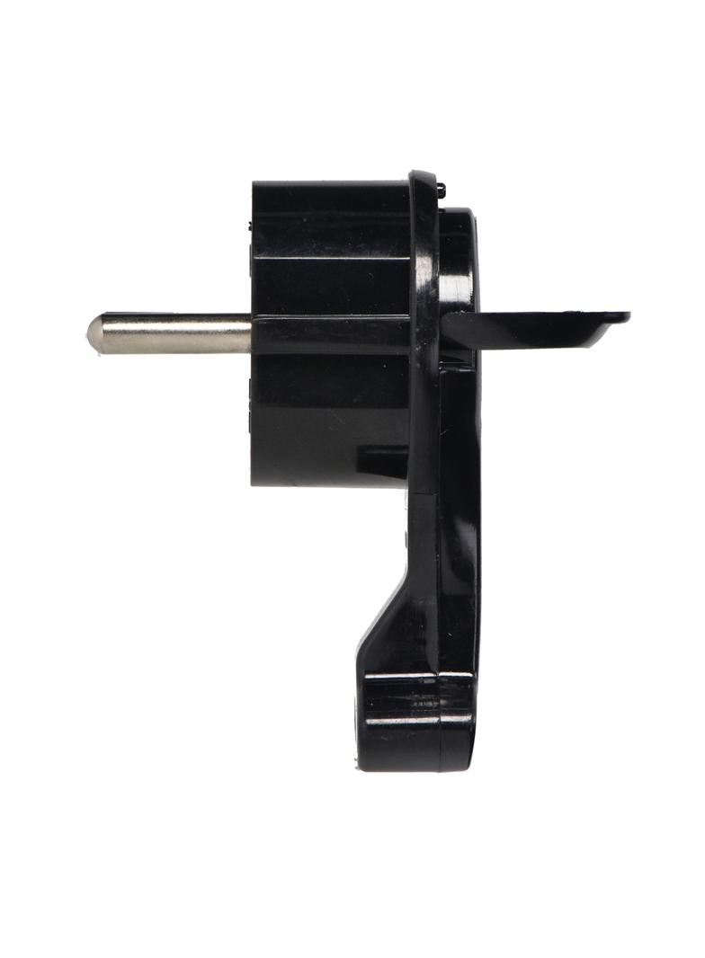 Wtyczka Uni-Schuko z uchem czarna OR-AE-13253/B ORNO