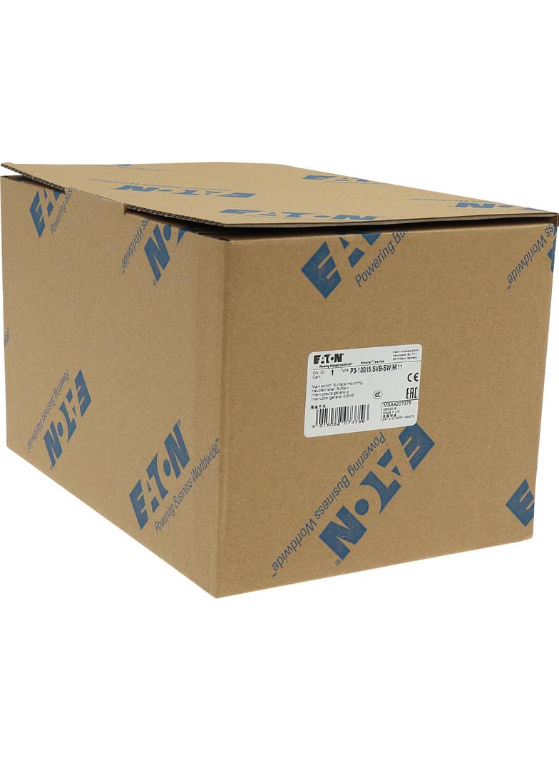 P3-100/I5/SVB-SW/HI11 Łącznik krzywkowy 0-1 3P 100A 50kW 1Z 1R w obudowie 207375 EATON