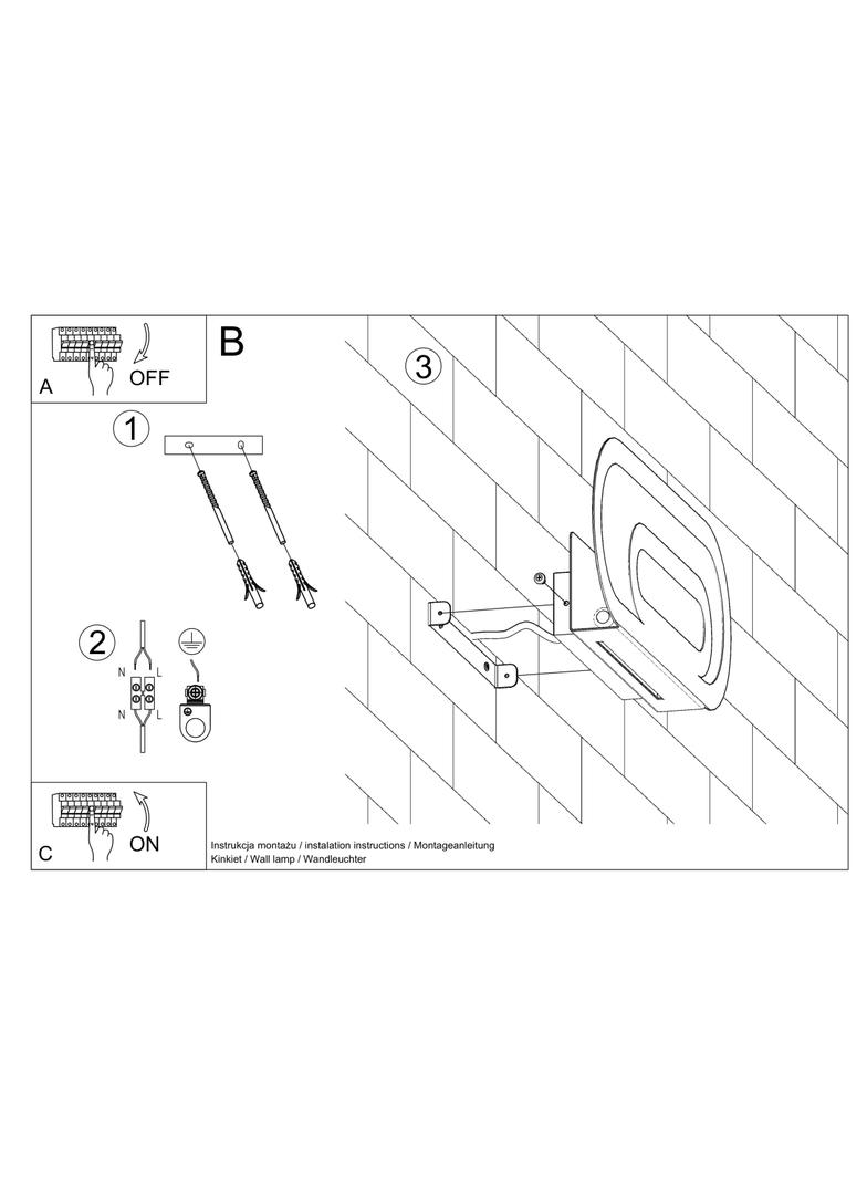 Sollux Kinkiet SACCON biały SL.0931
